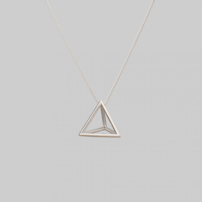 Teresa Gruber Anhänger "platonic solids- Tetraeder", 925 Silber