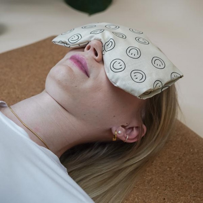 Augenkissen Yoga "Smiley" Bio Dinkel und Bio Lavendel gefüllt - Tochter von Walter