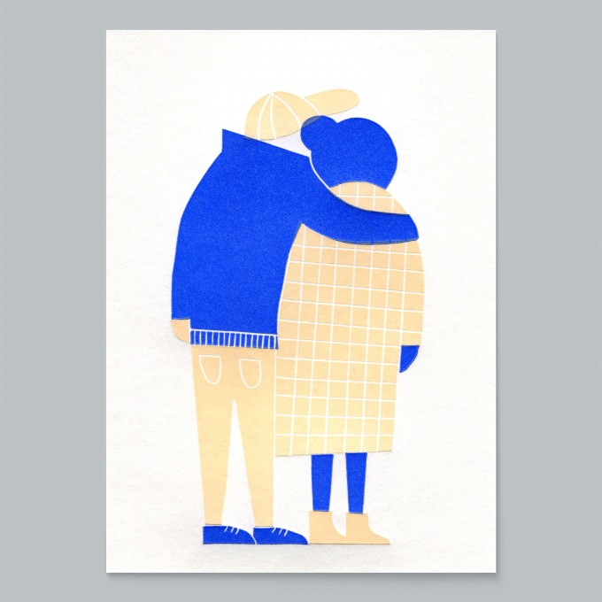 Linoldruck »Together« (18x24cm) / fidu—fine paper goods