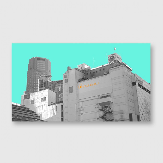ZEITLOOPS "Tokyu, mint", Fineartprint