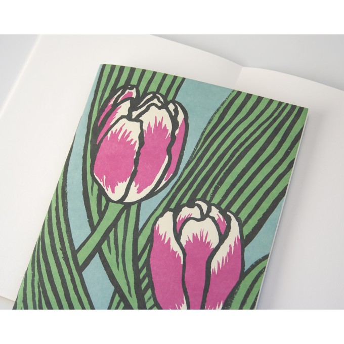 Notizheft A6 mit Tulpen // Papaya paper products