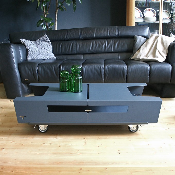 NETTESHEIMDESIGN – ally twintop Couchtisch // Laptoptisch // Tablett // anthrazit