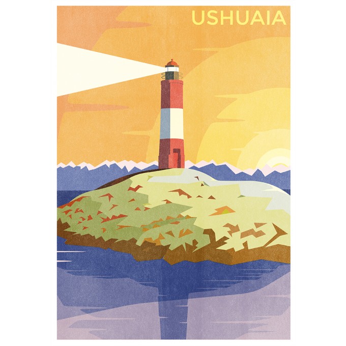 Haus der Riso - Ushuaia - A3 Risograph-Druck