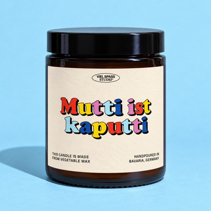 Mutti ist kaputti Duftkerze – Viel Spass Studio