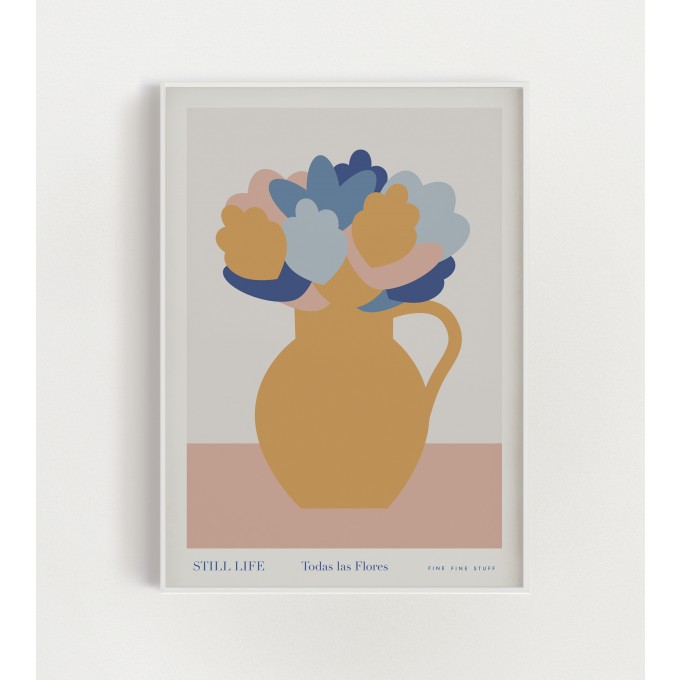 FINE FINE STUFF - STILL LIFE - Poster - Gelbe Vase