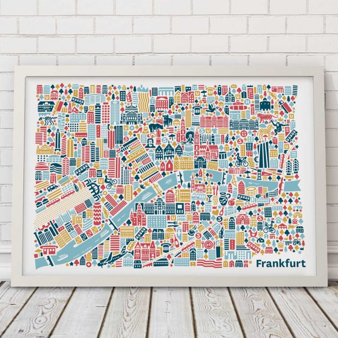 Vianina Frankfurt Poster 70 x 50