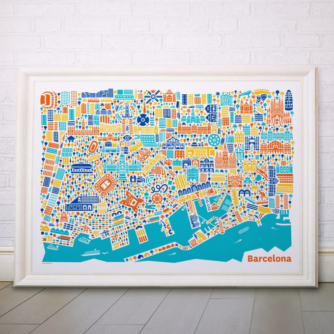 Vianina Barcelona Poster 70 x 50