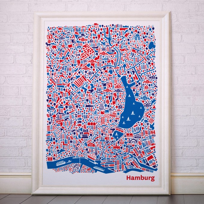 Vianina Hamburg Poster 70 x 100