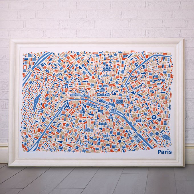 Vianina Paris Poster 100 x 70