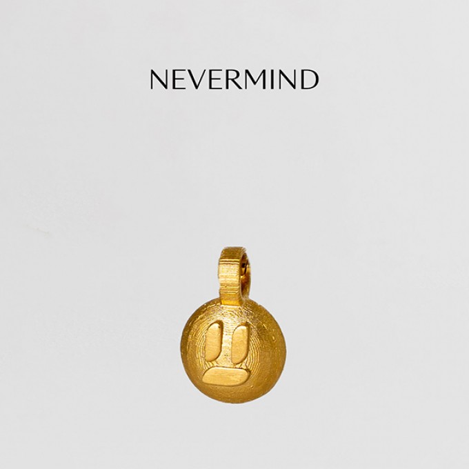 related by objects - vibe necklace - nevermind - 925 Sterlingsilber - goldplattiert 