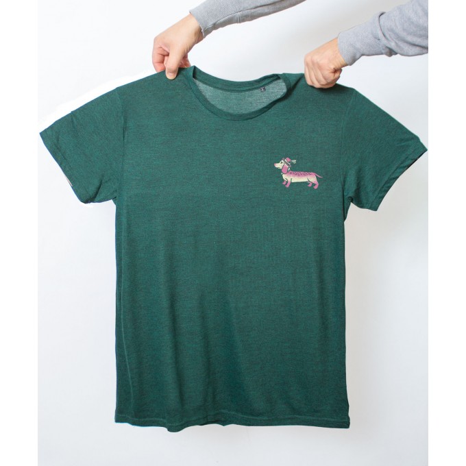 Martin Krusche - T-Shirt »Wiener Dog« Heatherforest