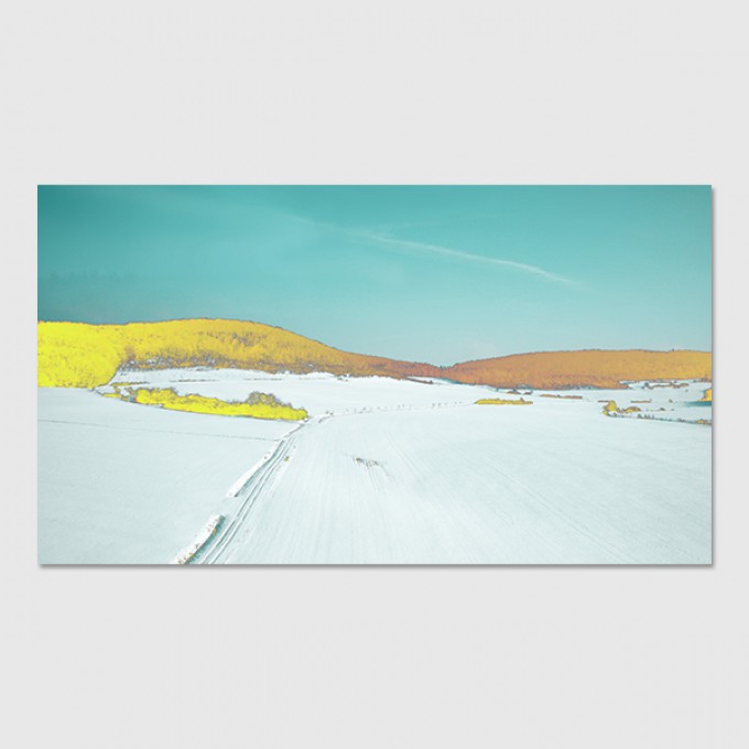 ZEITLOOPS "Winterlandschaft 2", Poster 16:9