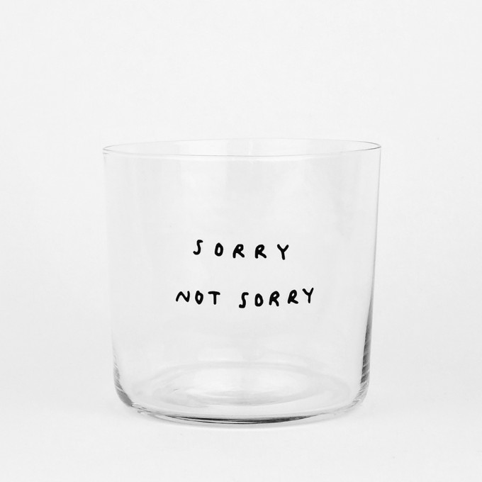 SORRY NOT SORRY Glas – yahya studio, johanna schwarzer