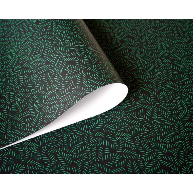 3er Set Geschenkpapier Tannengrün // Papaya paper products