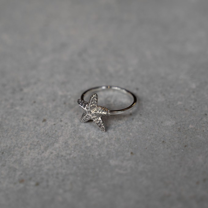 Ring Seestern Silber Fünf Clothing
