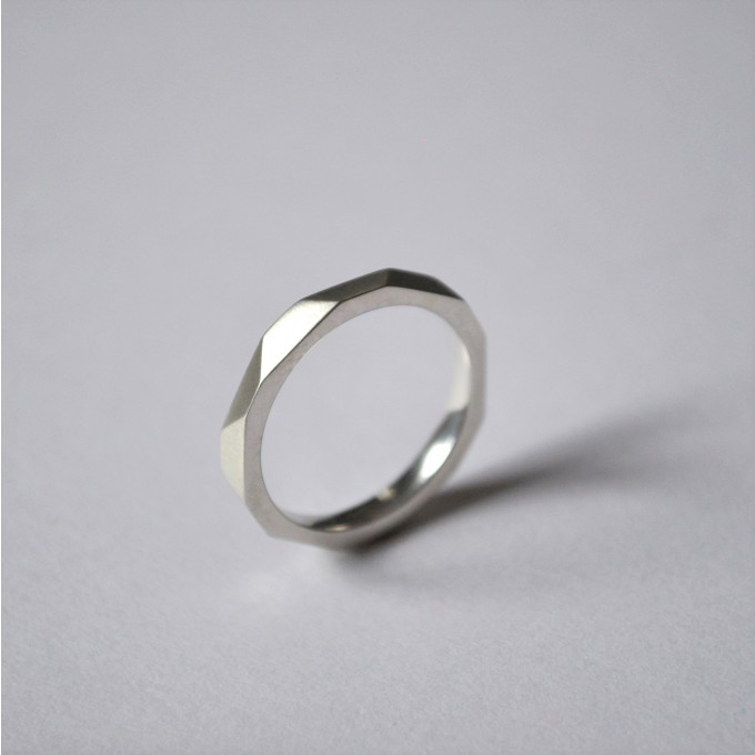 Ring "Verkantet" aus 925/- Silber von Doppelludwig