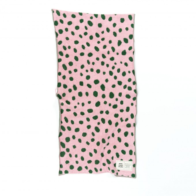 Towel.Studio | Pebbles Handtuch | Pink & Green