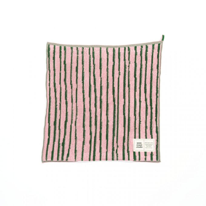Towel.Studio | Stripe Küchenhandtuch | Pink & Green