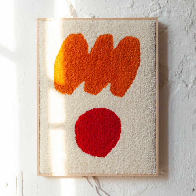 Gerahmter Wandteppich - DOT
// Rosa Rauscher