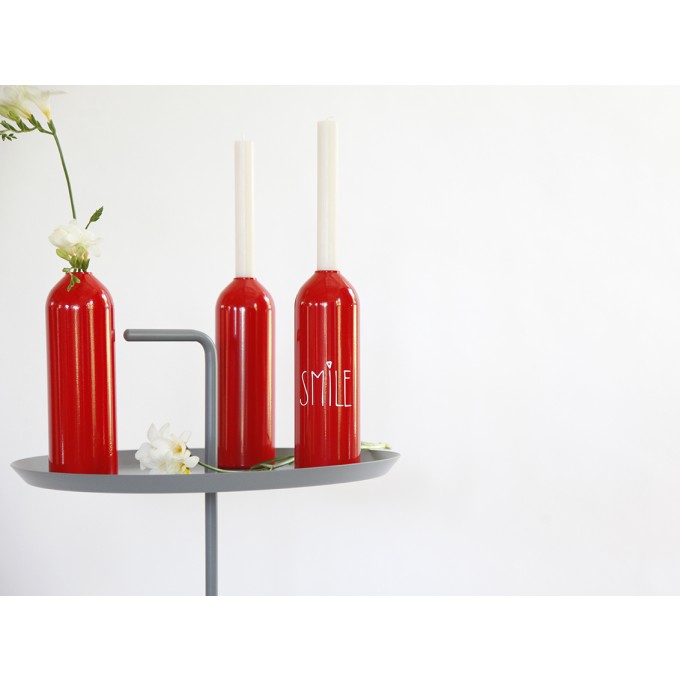 werkvoll by Lena Peter -  Kerzenhalter/Vase FIRE rot