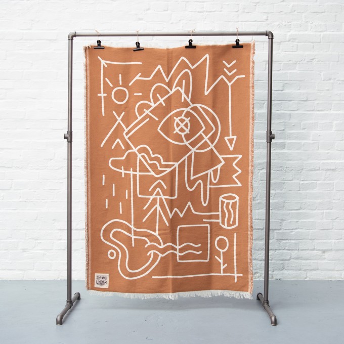 Tagesdecke gewebt & limitiert // "Outdoor Diary II" 105x155cm // Tobias Degel