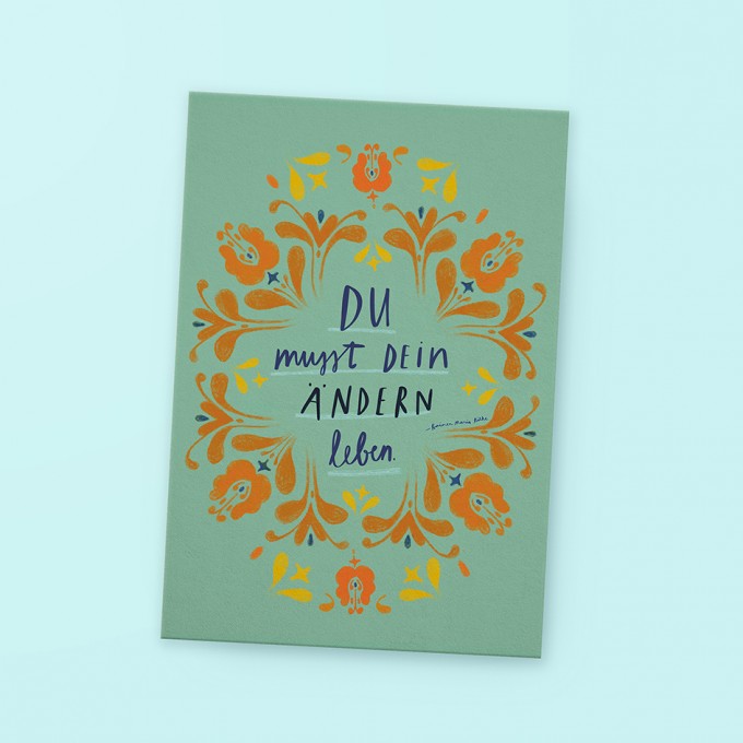 franzizo Postkarte »Ändern leben«
