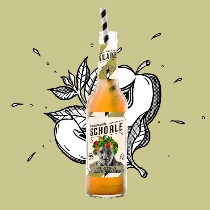 15x AiLaike Bio-Schorle Apfel