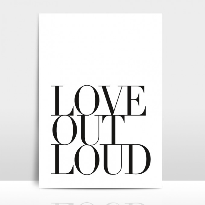 Amy & Kurt Berlin A4 Artprint "Love out loud"