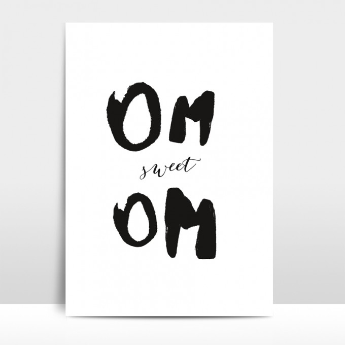 Amy & Kurt Berlin A3 Artprint "Om sweet Om"