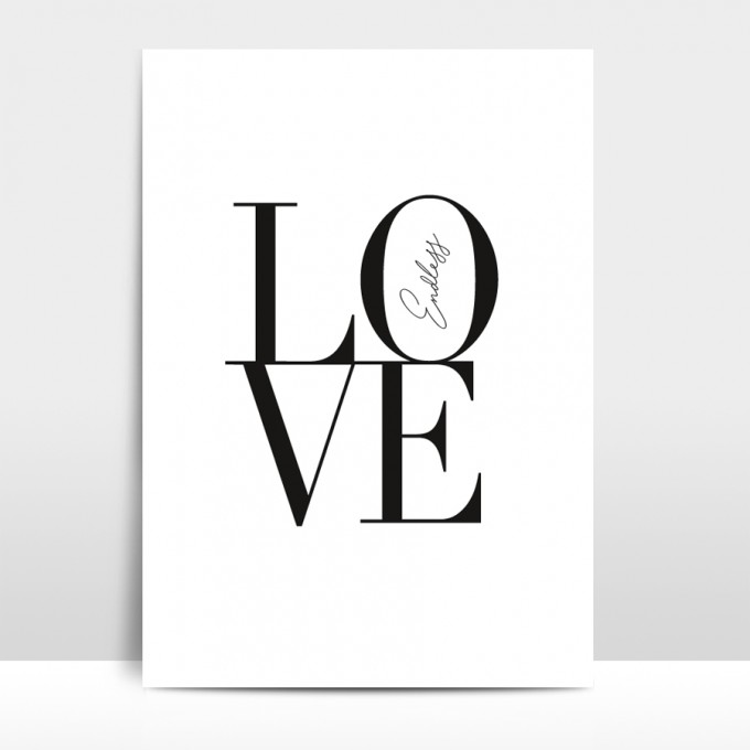Amy & Kurt Berlin A4 Artprint "Endless Love"