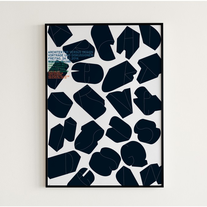 hinzkunst Plakat „Architektur versus Design“ DIN A1