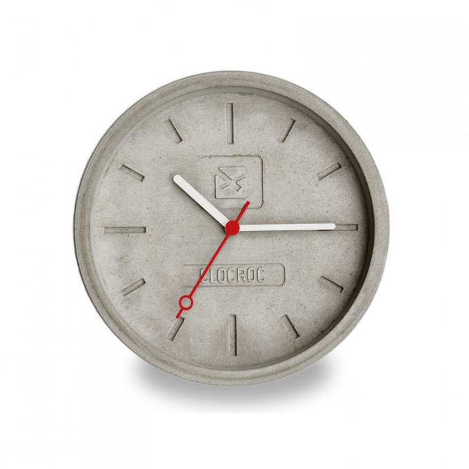 Ambientshop Clocroc Wanduhr aus Beton -  AVIATION Big 30cm