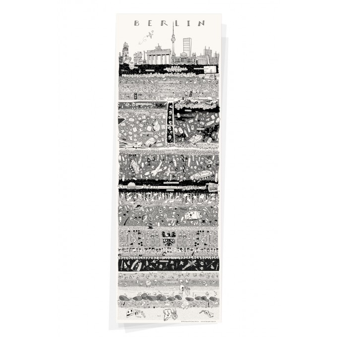 Wolfgang Philippi BERLIN PLAKAT 30x88 cm