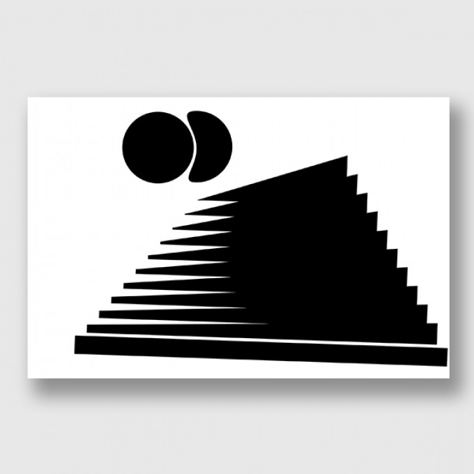 ZEITLOOPS "black & forms 03", Posterprint, 40x60 cm