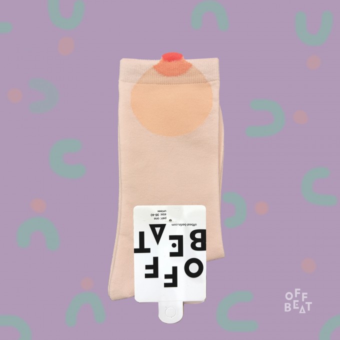 Pop-out Brust Socken von Offbeat
