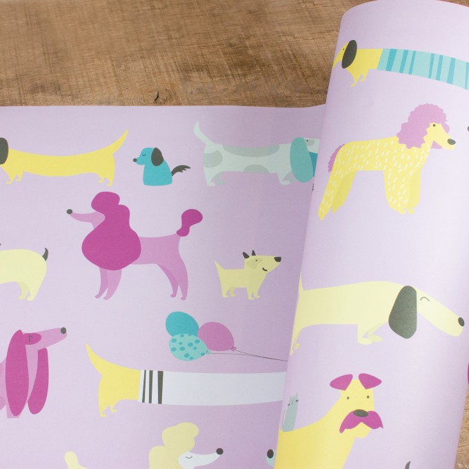 Bow & Hummingbird Geschenkpapier "Dogs"