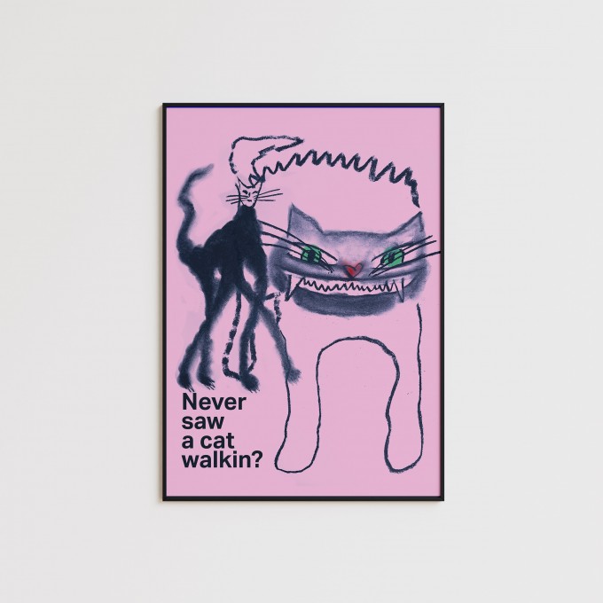 Girls in Motion Catwalk Poster A3