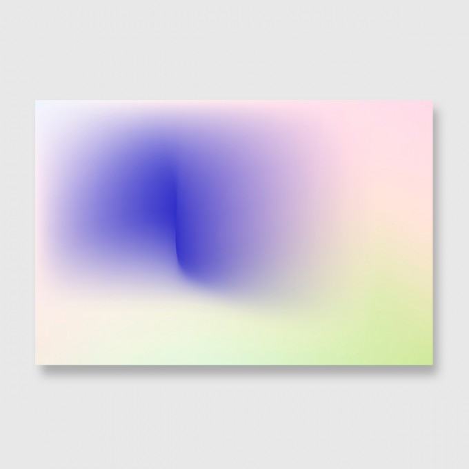 ZEITLOOPS "Clouds of Colour VI", Druck auf Aludibond, 30x45 cm