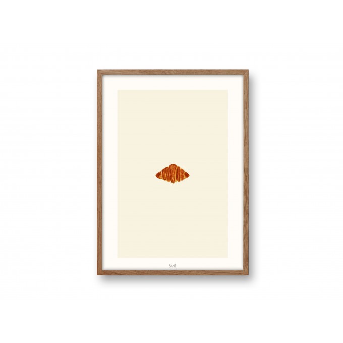Croissant Kunstdruck A4 - SANS.