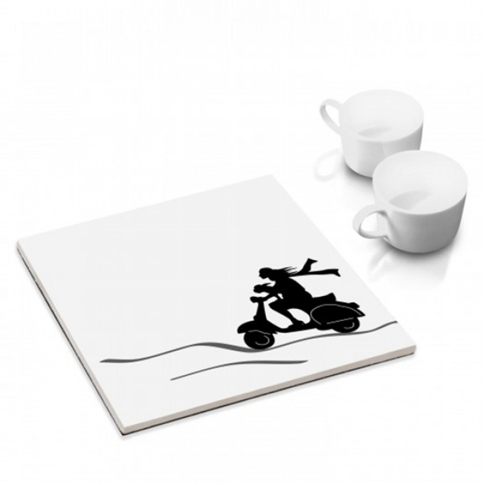 COGNOSCO Untersetzer 15x15cm Vespa