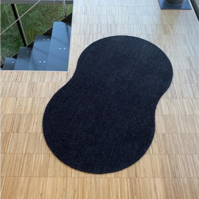 Keilbach Fußmatte due-punti 145x85cm, nur 9 mm dick, rutschsicherer und strapazierfähiger PVC-Rücken, UV-beständige Polyamid Faser