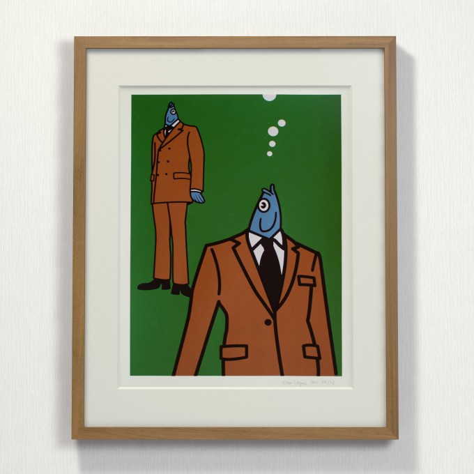 Print now - Riot later ● Fish Couple Siebdruck
