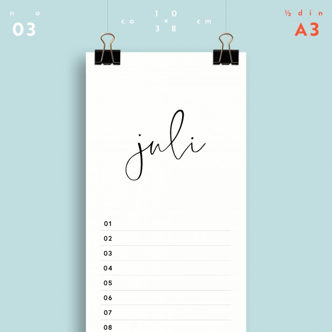 Geburtstagskalender Nr. 03 / immerwährend / frau rippe