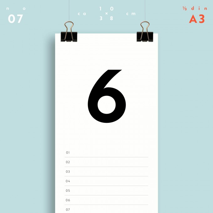 Geburtstagskalender Nr. 07/ immerwährend / frau rippe