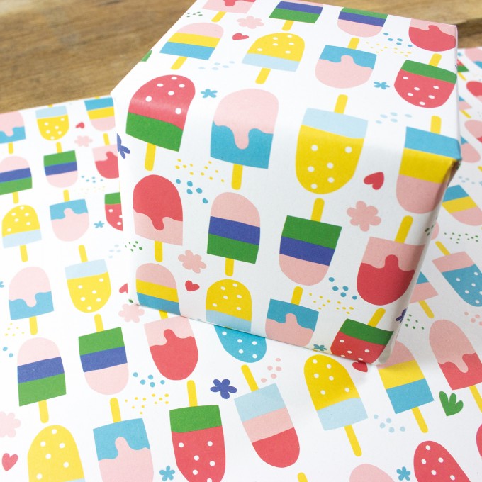 Bow & Hummingbird Geschenkpapier Ice Cream