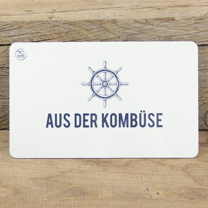 Bow & Hummingbird Frühstücksbrettchen Aus der Kombüse
