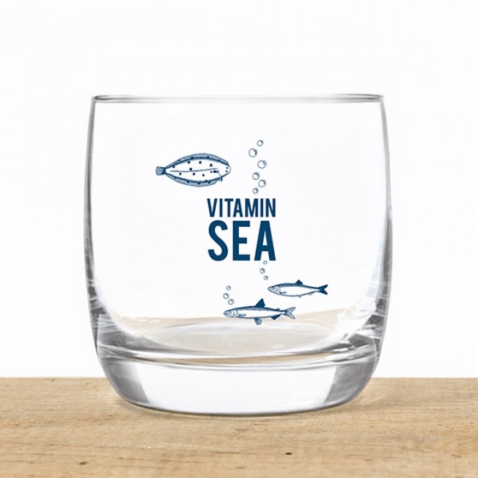 Bow & Hummingbird Kristallglas "Vitamin Sea"
