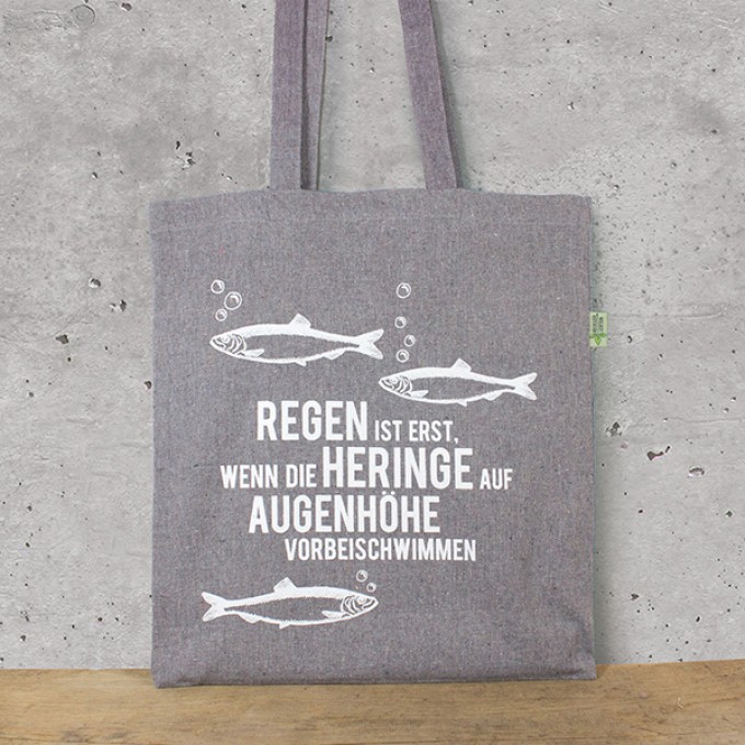 Bow & Hummingbird Baumwoll-Beutel "Regen ist..."