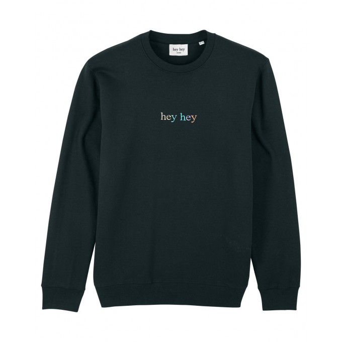 hey hey Rainbow Sweater – schwarz