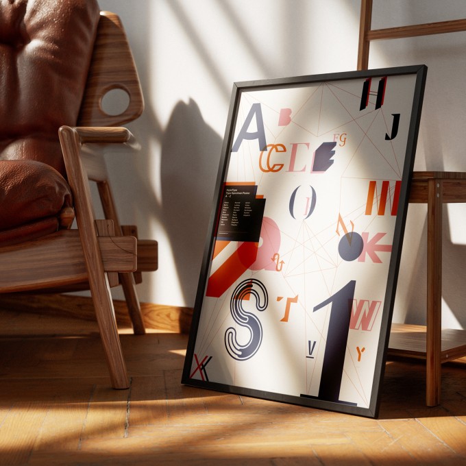 hinzkunst Plakat „Hype Type“ DIN A1